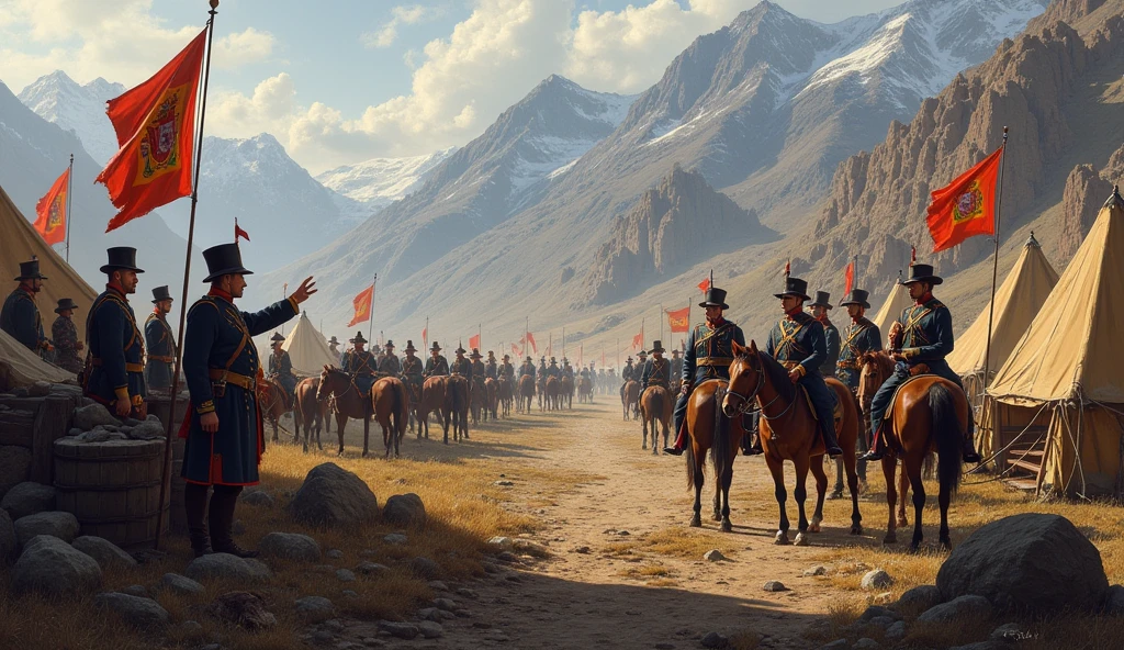 Spanish royalist camp