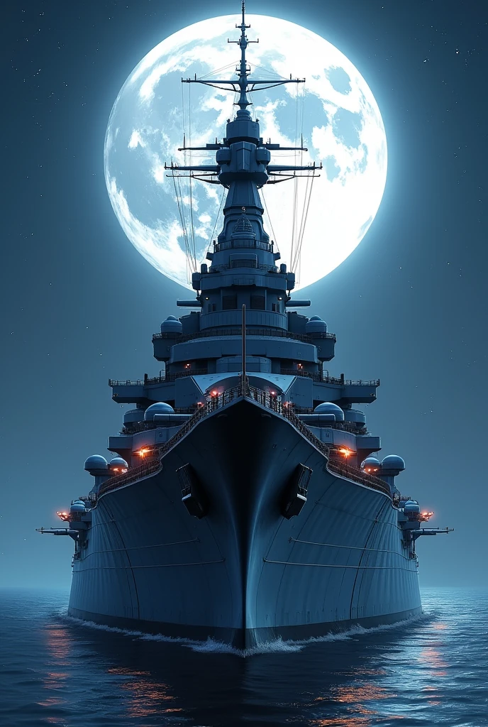Yamato in front of the moon