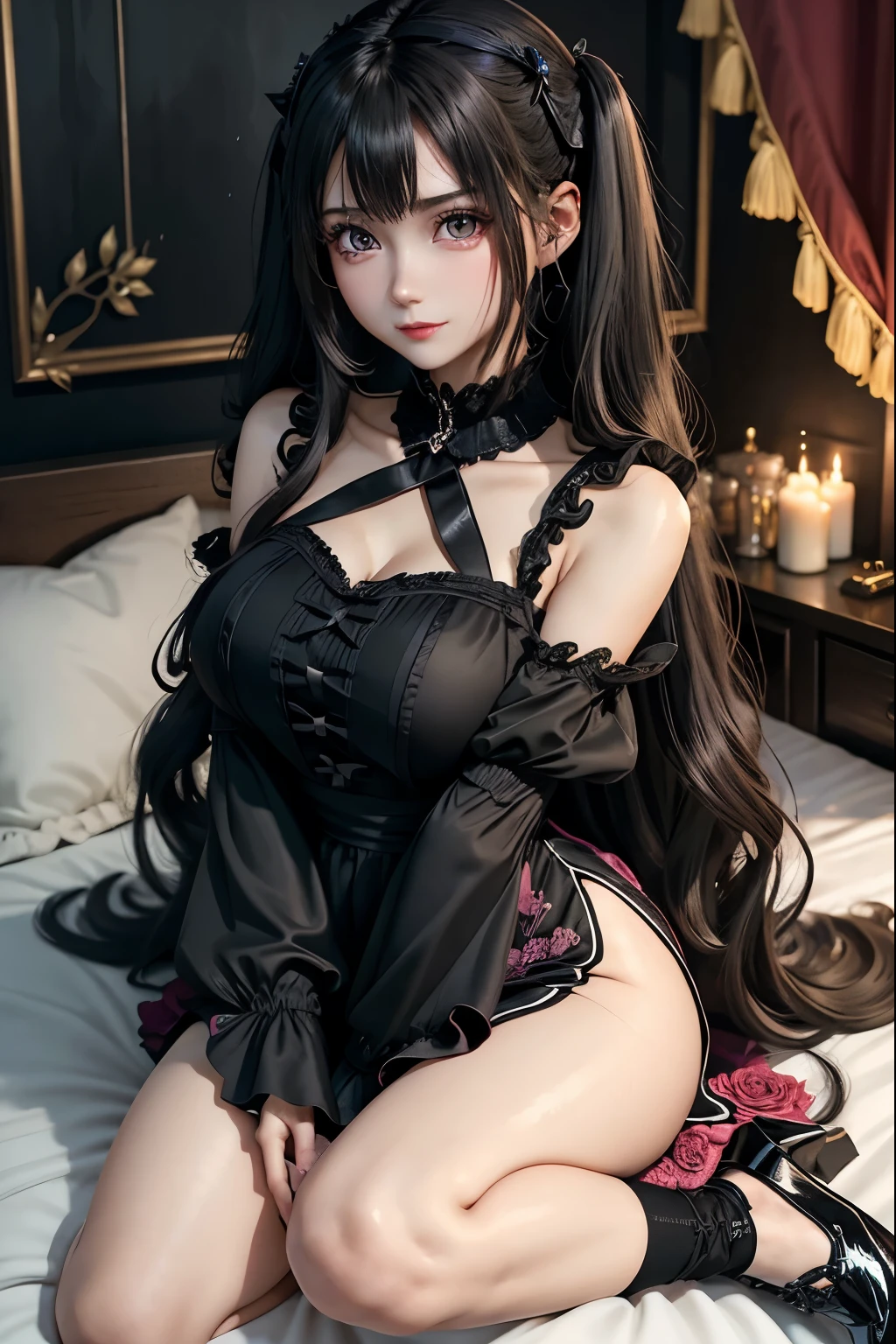 ハードなDark Gothicメイク、Black dark eyeshadow、sad、Good skin radiance、Dark Gothicメイク、Dark smile、palace、The beauty of fragrance、24-years-old、Expressions of intense sexual pleasure、Embarrassed look、Dark Gothic、Highest quality、Expression of sexual pleasure without pain、Drunk face、Purple maid outfit、mysterious、noble、Loving smile、Twin tail hair、Right eye is blue、Left eye is red、Super tempting pose、Platform heel shoes、Heavy makeup、Gothic Clothing、Silver Hair、Long Hair Straight Hair、Cute Gothic Dresses、Beautiful Face、Elegant face、Attractive face、Stained glassの背景、Chest glistening with sweat、The room is dark、goth long dress、Bell Sleeves、Wizard Sleeve、Decadent look、Sexually excited expression、Wet shiny thigh water、Thighs that are wet and shiny with oil、Background of a room full of roses、Sad look、Rose Maiden、The embroidery is pink、The dress has pink embroidery.、Thigh-high socks、Knee-high socks、Gentle expression、Dark black eyeshadow、Stained glassとバラの背景、Thighs are a little thin、Female Duo、Female couple、dark church background、Stained glass、Black metal world、Dark Castle、Dark Room、Slender body、gothic long dress、Victorian dress、Small breasts、The bed is covered with roses、Her thighs are shining with sweat、My body is wet and shiny、There is a lot of glitter on the thighs、I am sweating、My thighs are sticky with sweat.、My thighs are glistening with sweat、My whole body is sweaty and shiny、I sweated a lot.、My thighs are sweaty、My wet thighs are glistening with sweat.、There is a lot of sweat shining all over my body、Slender body、Sit on the bed、Beautiful legs、Outstretched legs、Hands on the bed、Super beautiful straight hair、Straight hair to the ends、Straight Perm Hair、Show off your glamorous thighs、Ass on the bed、Sitting with legs wide apart、Thighs are a little glamorous、facial expressions during masturbation、