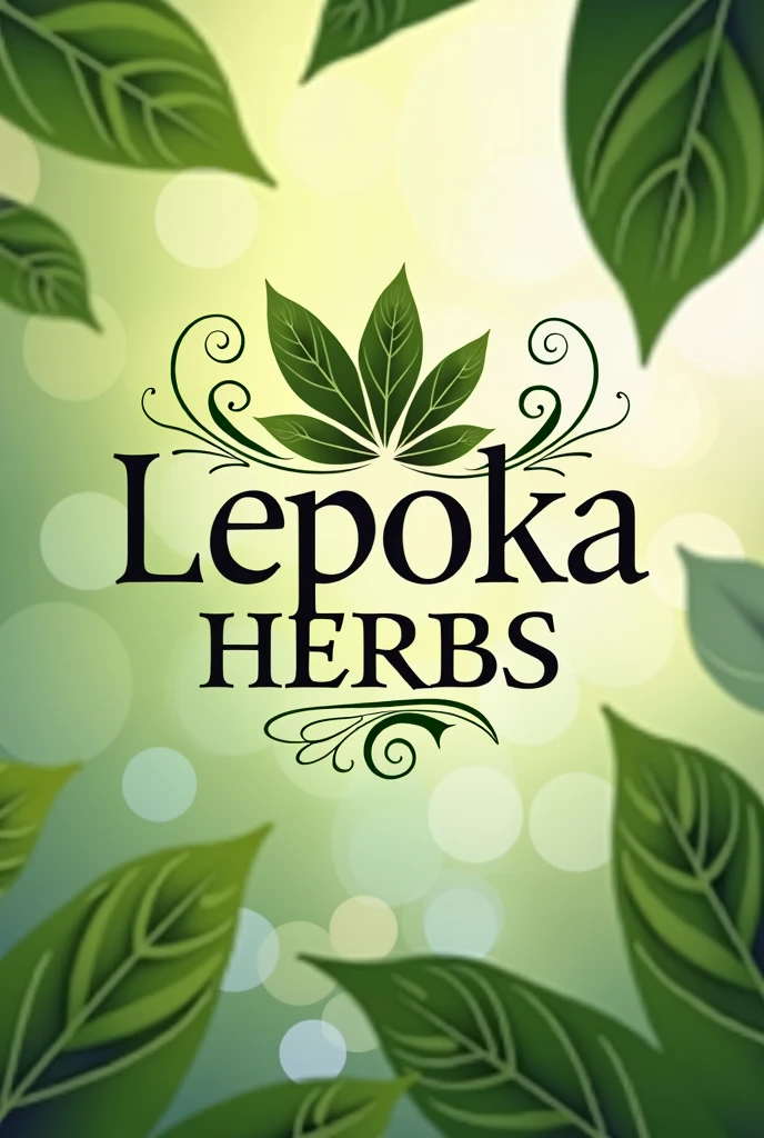 logo for the company "Lepoka Herbs" in Brazilian Portuguese