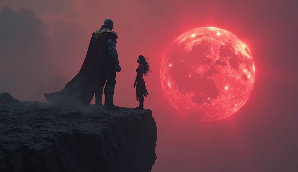 Scene 14: The Soul Stone Sacrifice
On Vormir, Thanos sacrifices Gamora to obtain the Soul Stone, showing his willingness to kill for his cause.