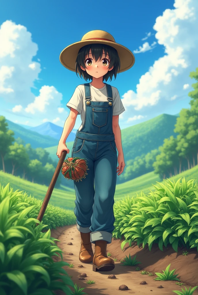 (photoanime) that is working in agriculture