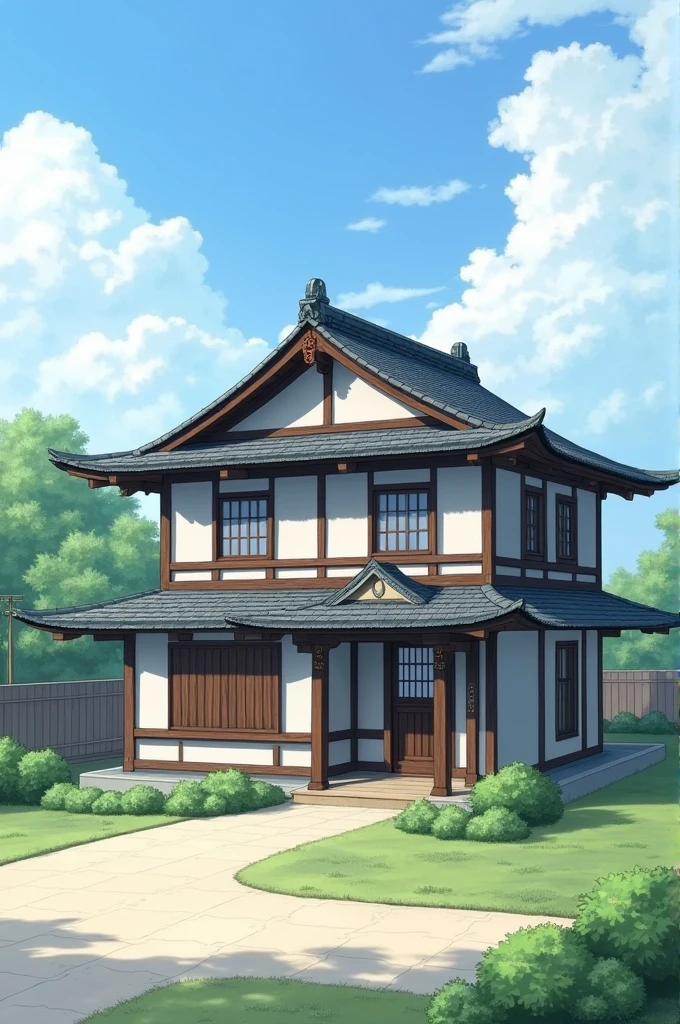 2-storey Japanese roof house, 5m wide and 15m long