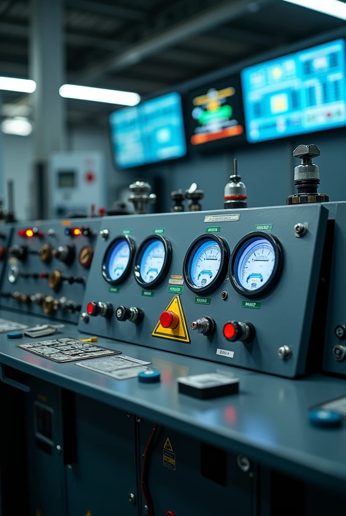It displays the reading on a control panel that monitors the pressure in the oil well and ensures there are no leaks..