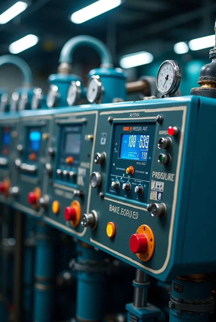 It displays the reading on a control panel that monitors the pressure in the oil well and ensures there are no leaks..