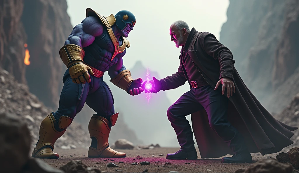 Scene 15: Attack on the Collector
Thanos confronts the Collector on Knowhere, taking the Reality Stone with ease.