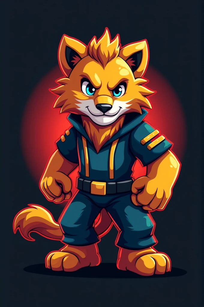 Gaming mascot logo for Minecraft character name MysticLeo
