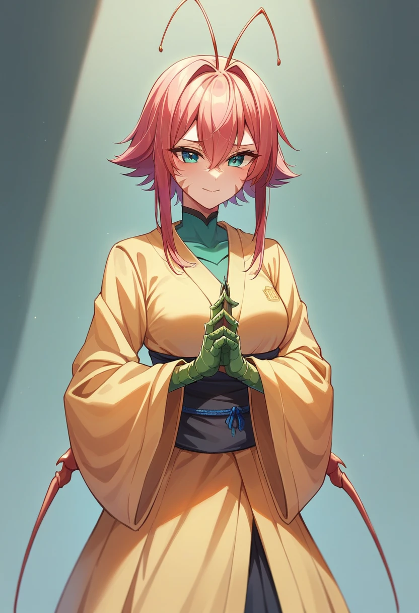 4K、8k、woman、Personification、Praying mantis、PersonificationしたPraying mantis、Ninja、