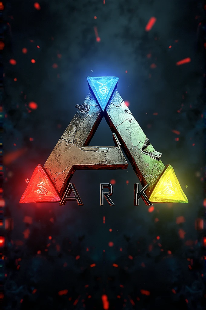 Make a youtube banner ark theme and written with Subscribe Now