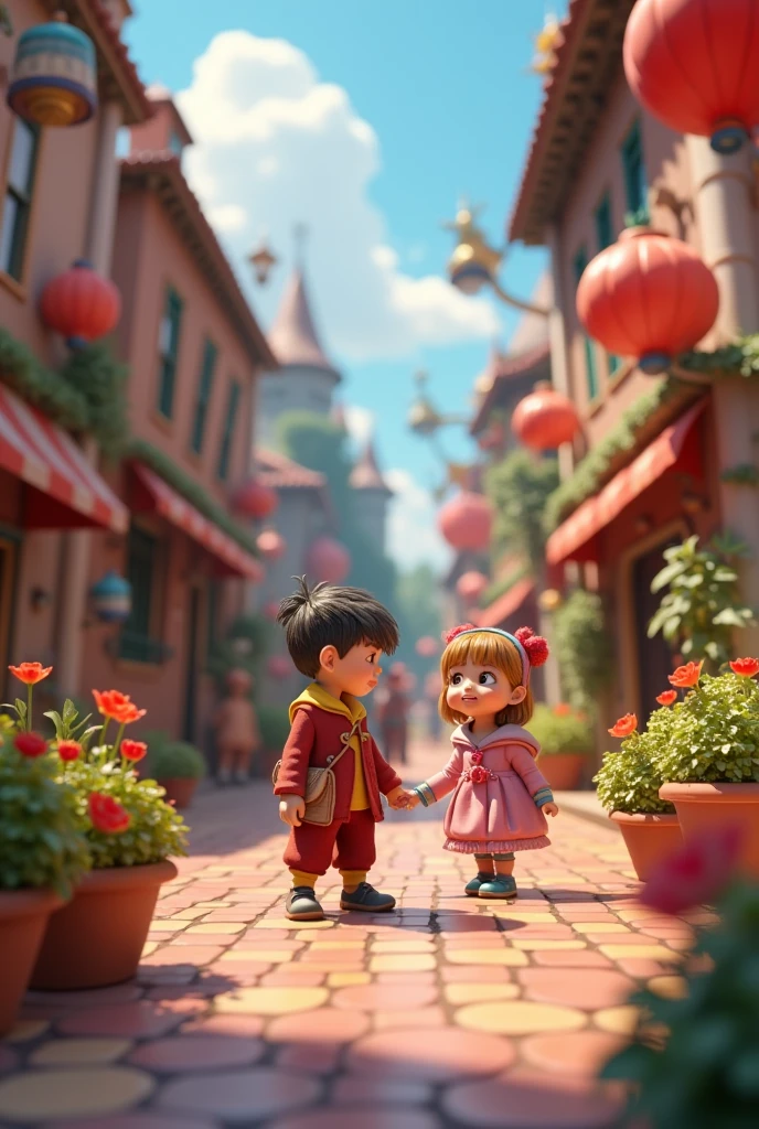 "Draw Disney Pixar style pictures, in 3d"