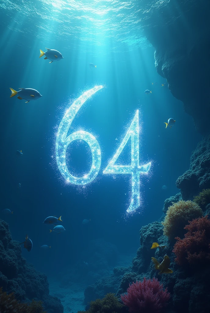 The number 64 in the sea