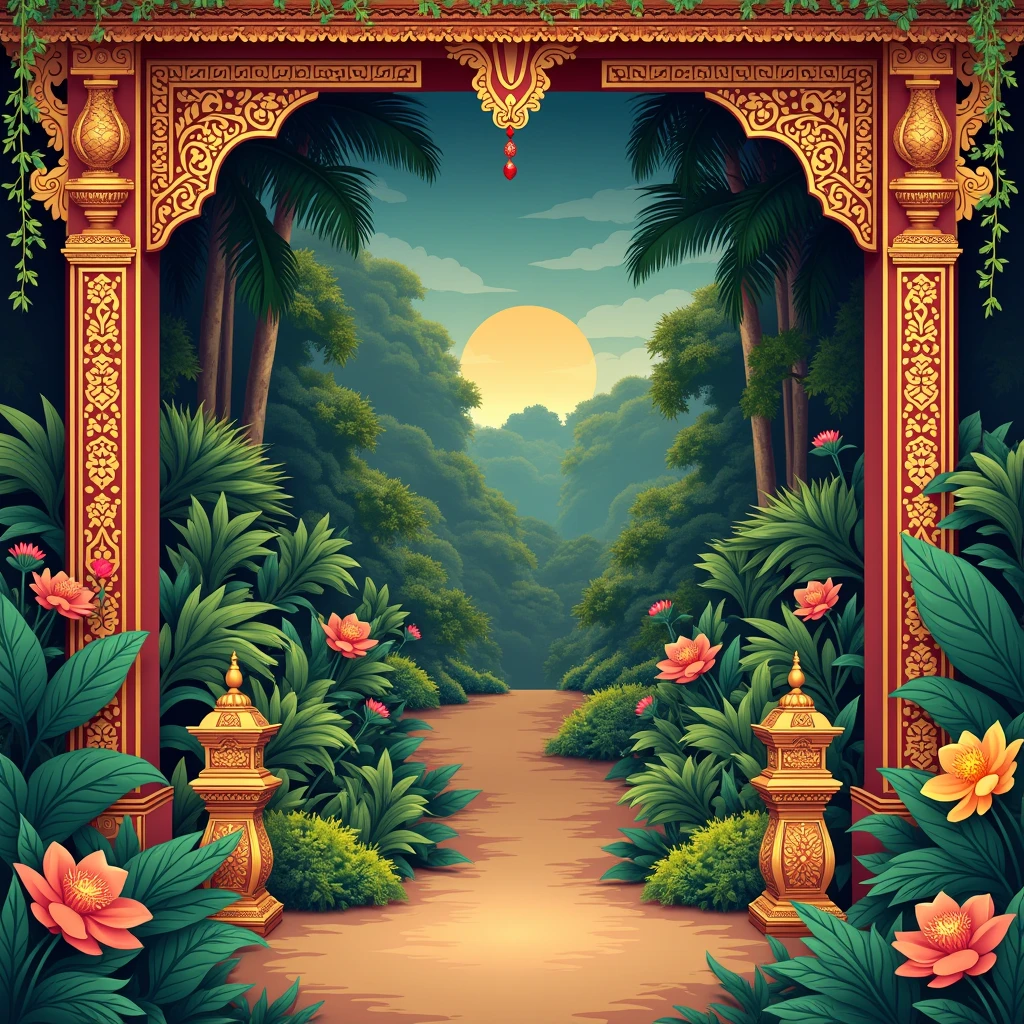 Kbach khmer background