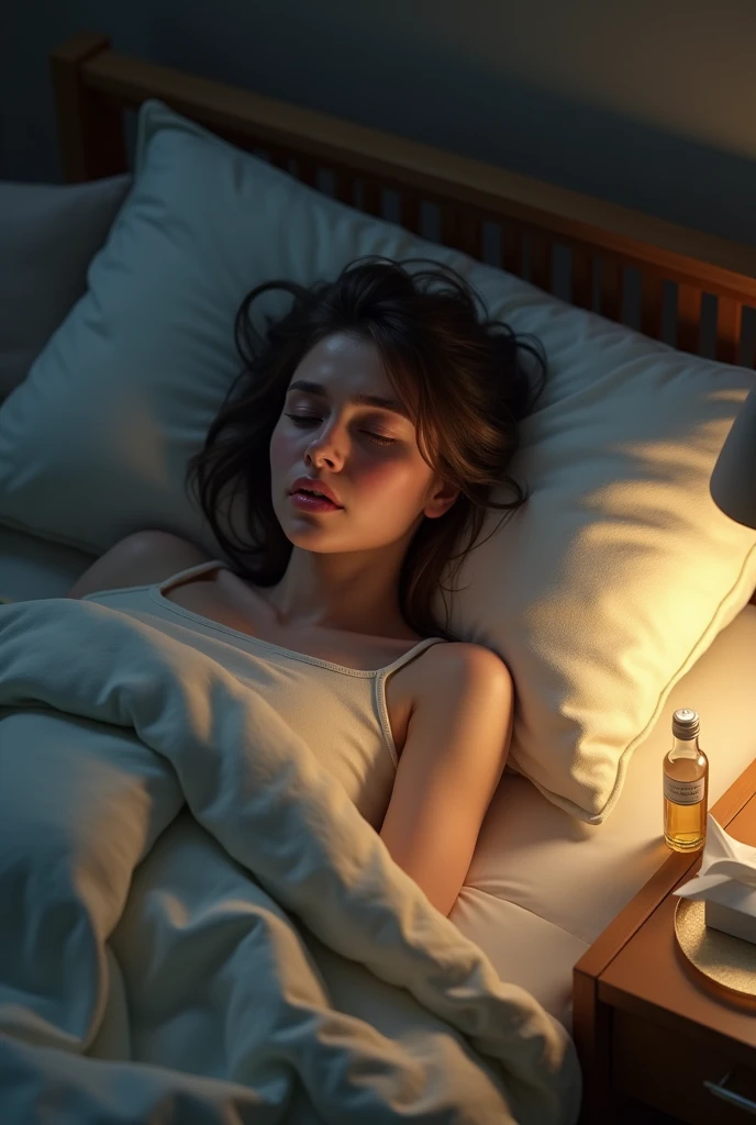 Lady with flu