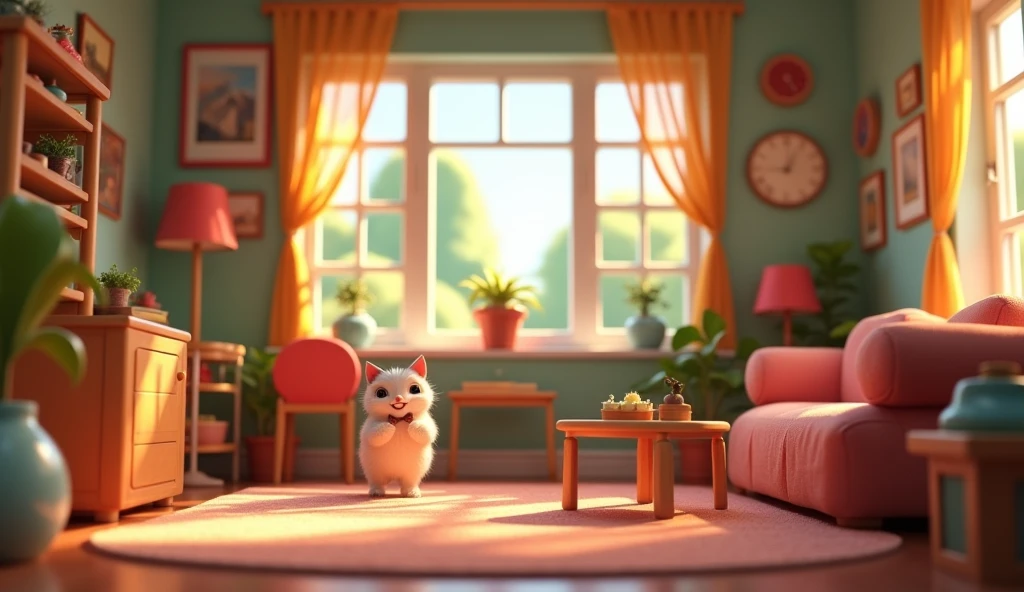 "Draw Disney Pixar style pictures, in 3d"、Rooms with windows