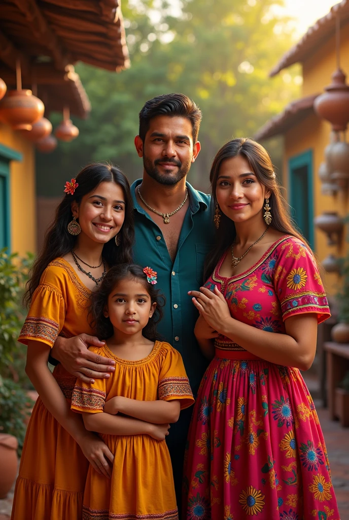 30 year old Mexican with his family
