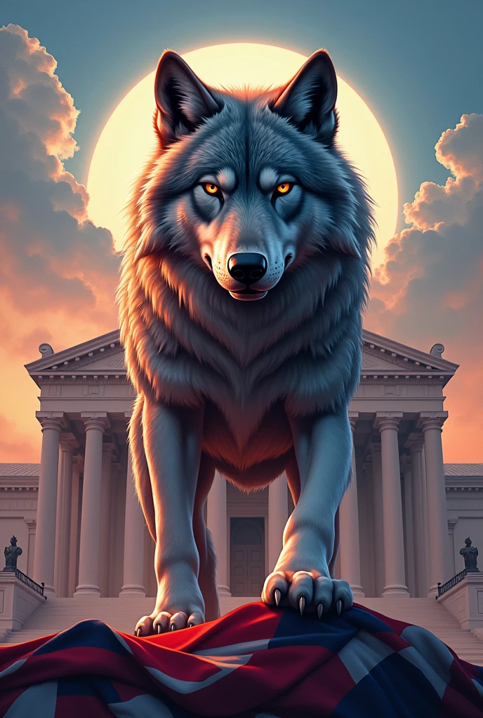 An achievement of a political party that has a wolf


