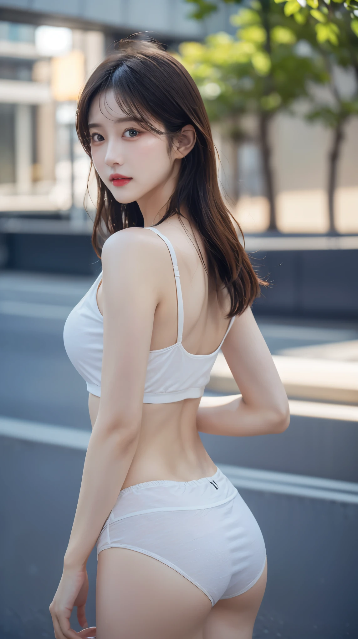 (photorealistic: 1.4), (realistic: 1.3), (soft lighting: 1.05), (Improved video lighting quality: 0.9), 32K, 1 girl, 20 year old girl, realistic lighting, backlight, face lighting, ray tracing, (whitening light: 1.2), (Image quality improvements: 1.4), ( Top quality real skin: 1.4), good 얼굴, good 눈, (pleasure, blush), big bust, good, panties, slim body, (Increased body line mood: 1.1), (Improve skin appearance and appearance: 1.1)