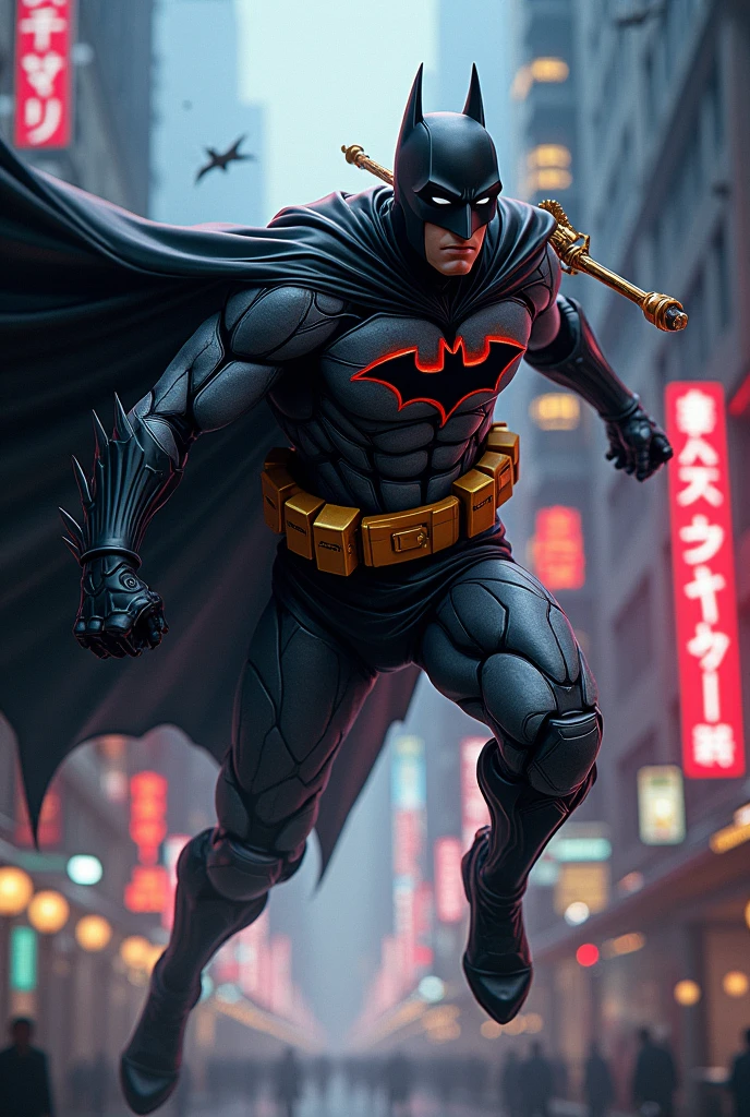 Make Batman mixed with Luffy