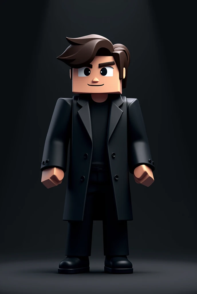 Minecraft gaming logo wearing black coat pant