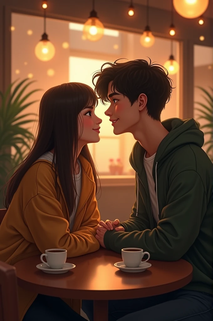 make a picture of a girl and a boy dating