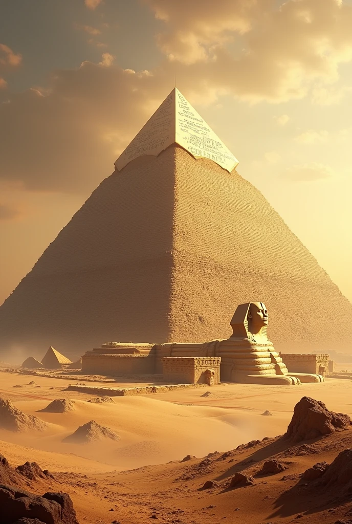 Pyramid of Giza in ancient Egypt and all its glory