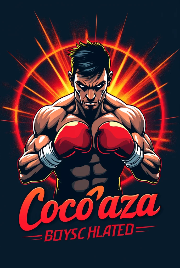 Make me a logo for a boxing night called cocoñaza