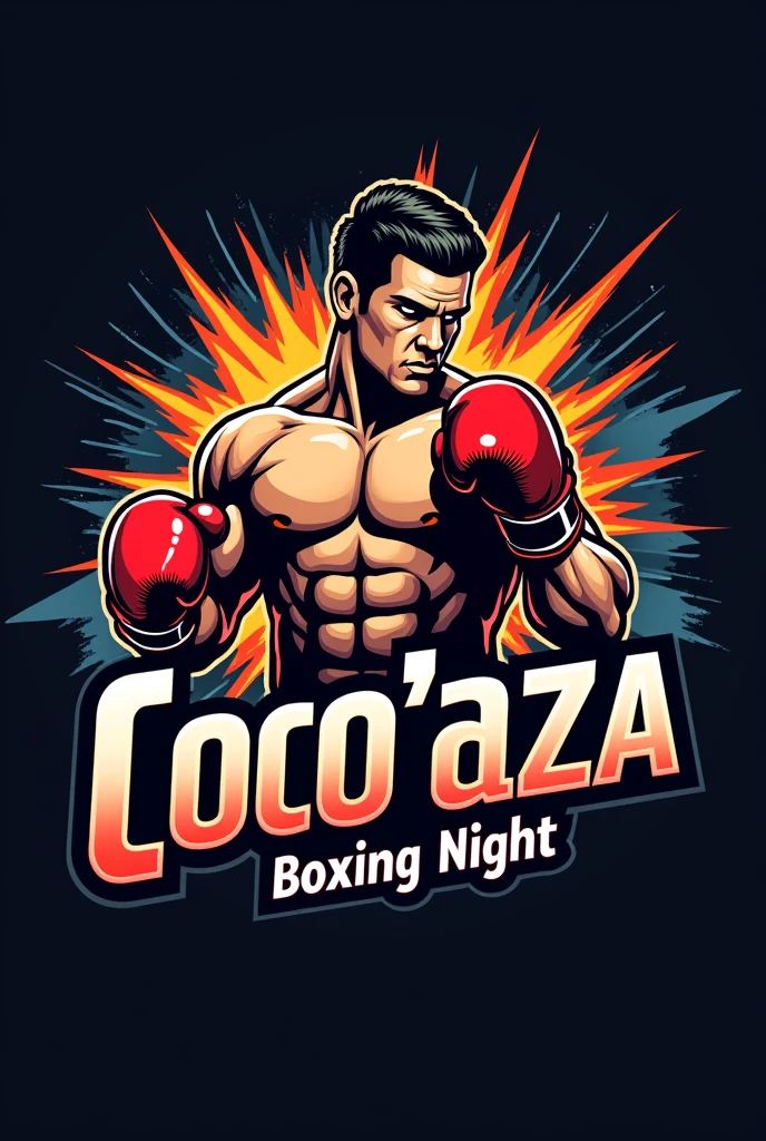 Make me a logo for a boxing night called cocoñaza