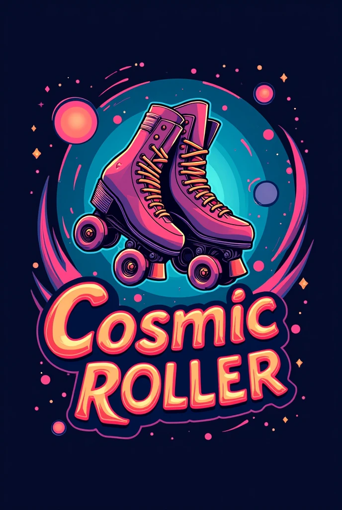 Make a logo for a band from the Scott Pilgrim universe called Cosmic Roller