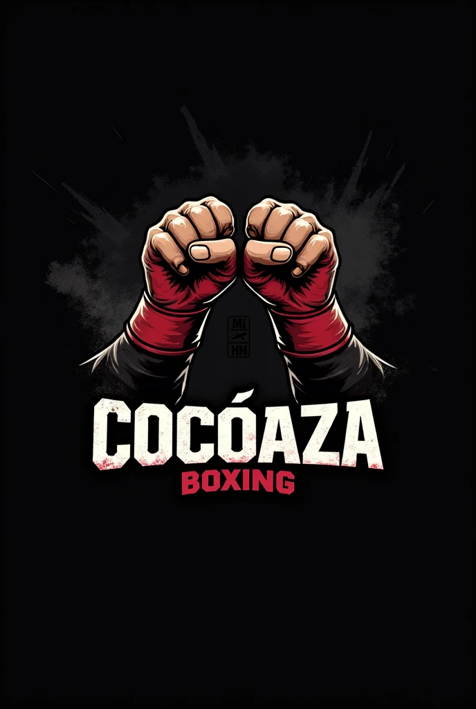 Make me a serious logo for a boxing night called cocoñaza