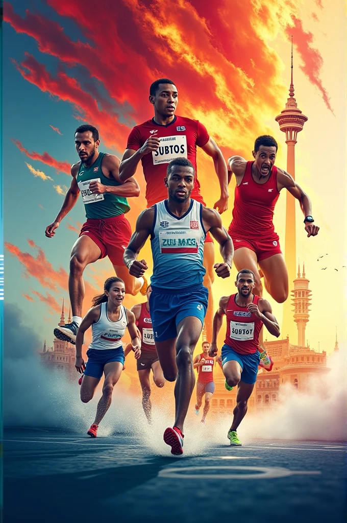 Make an advertising poster for the Olympic games