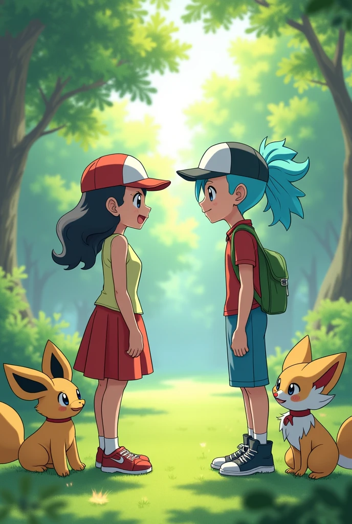 Make misty and serena meet for the first time 