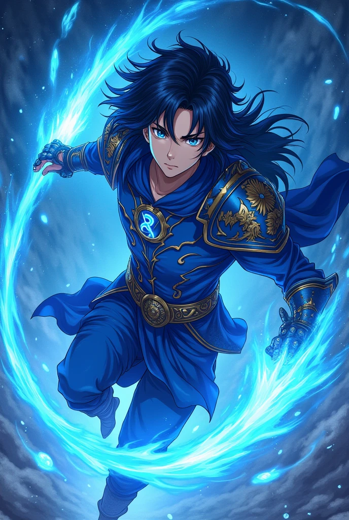 REMEMBER TO PUT IN THE IMAGE "The Eminent Divine Spirit". I need the same character to emanate a form of power similar to Meliodas&#39; Wrath Claw from Nanatsu no Taizai this time., but with Cobalt Blue aura (MAKE THE IMAGE WITH JAPANESE ANIME LINE) and written "The Eminent Divine Spirit" into the image, as if it were the cover of a book. put the name: (The Eminent Divine Spirit), written in the drawing, as if it were a book cover. put the name: (The Eminent Divine Spirit), written in the drawing, as if it were a book cover. put the name: (The Eminent Divine Spirit), written in the drawing, as if it were a book cover. put the name: (The Eminent Divine Spirit), written in the drawing, as if it were a book cover. put the name: (The Eminent Divine Spirit), written in the drawing, as if it were a book cover. put the name: (The Eminent Divine Spirit), written in the drawing, as if it were a book cover. Create a character, TEENAGE HUMAN MALE WITH ARMOR WITH WOLF DESIGNS on the armor with traces of the drawing in JAPANESE ANIME style. put the name: (The Eminent Divine Spirit), written in the drawing, as if it were a book cover. IN a cosmic environment, long black hair with a cobalt blue streak in one hair, cobalt blue eyes. put the name: (The Eminent Divine Spirit), written in the drawing, as if it were a book cover.