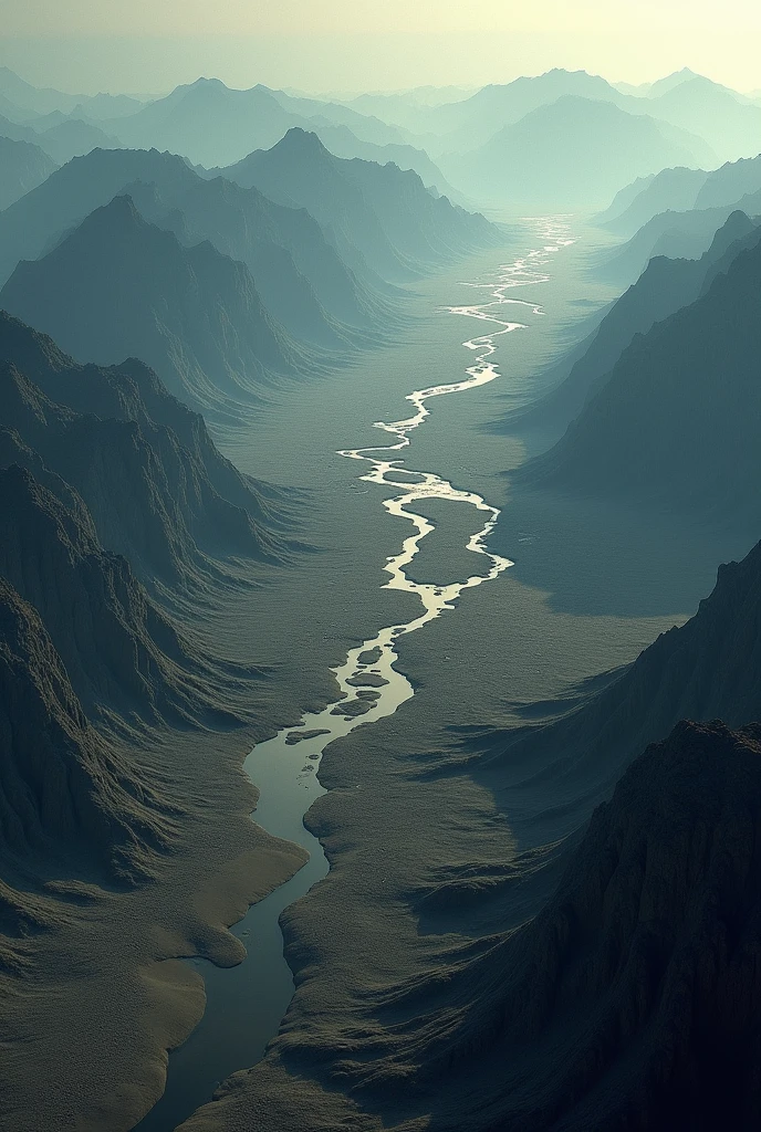 create a digital art image illustrating the impact on ecosystem without tectonic plates
