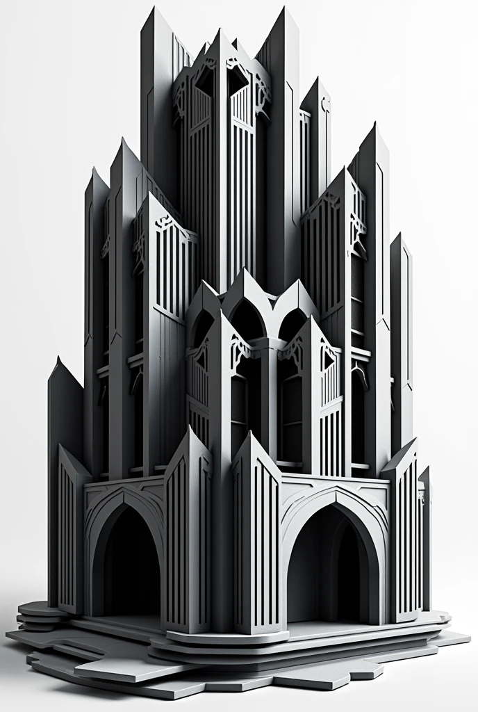 draw a black and white abstract logo of word "Ariyah" with a complex architectural building concept mix with the word. 