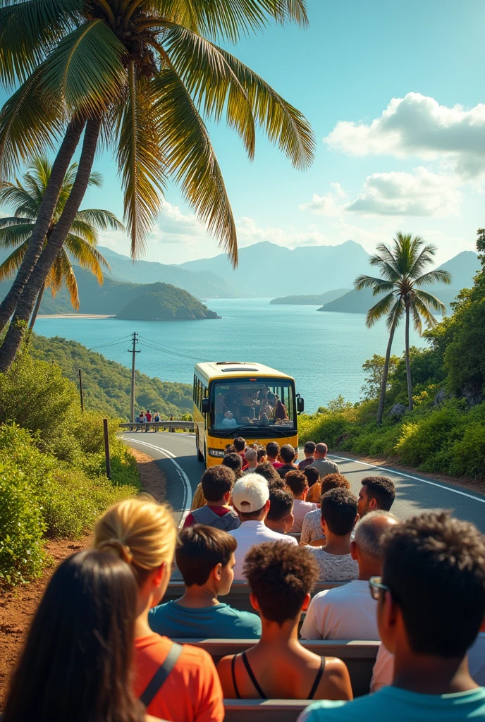 Of to goa travel in tourest bus enjoy