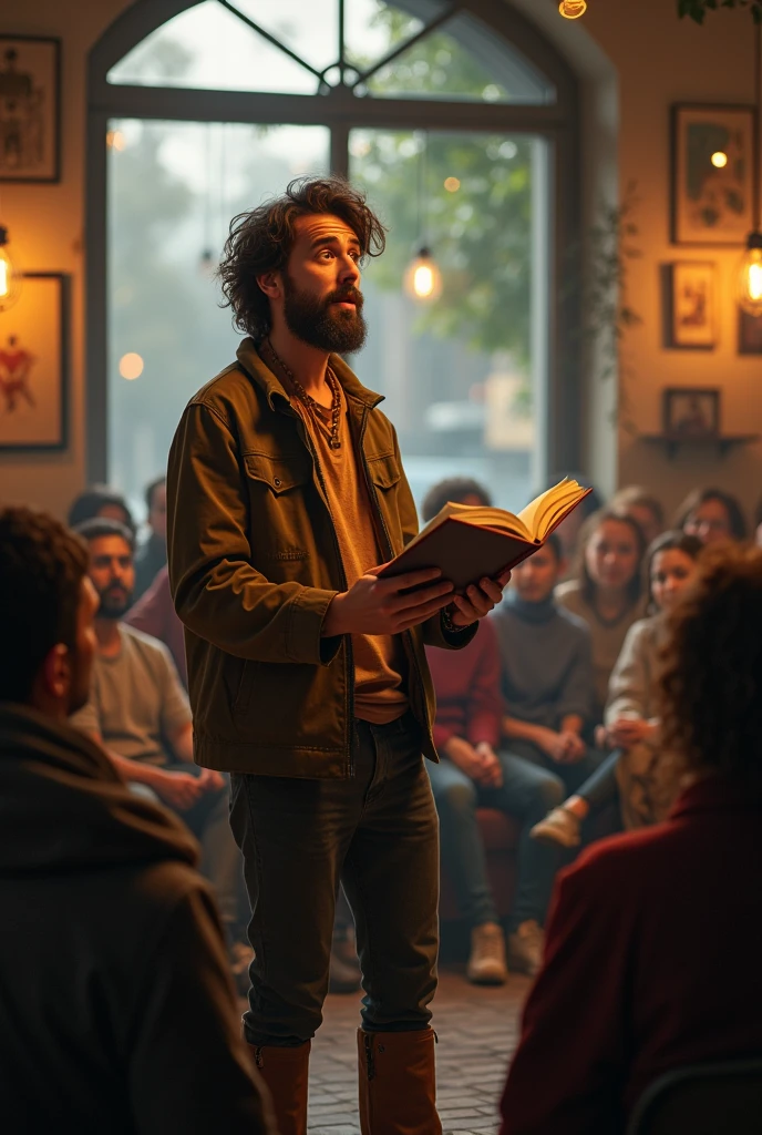 Image of a storyteller in the 21st century