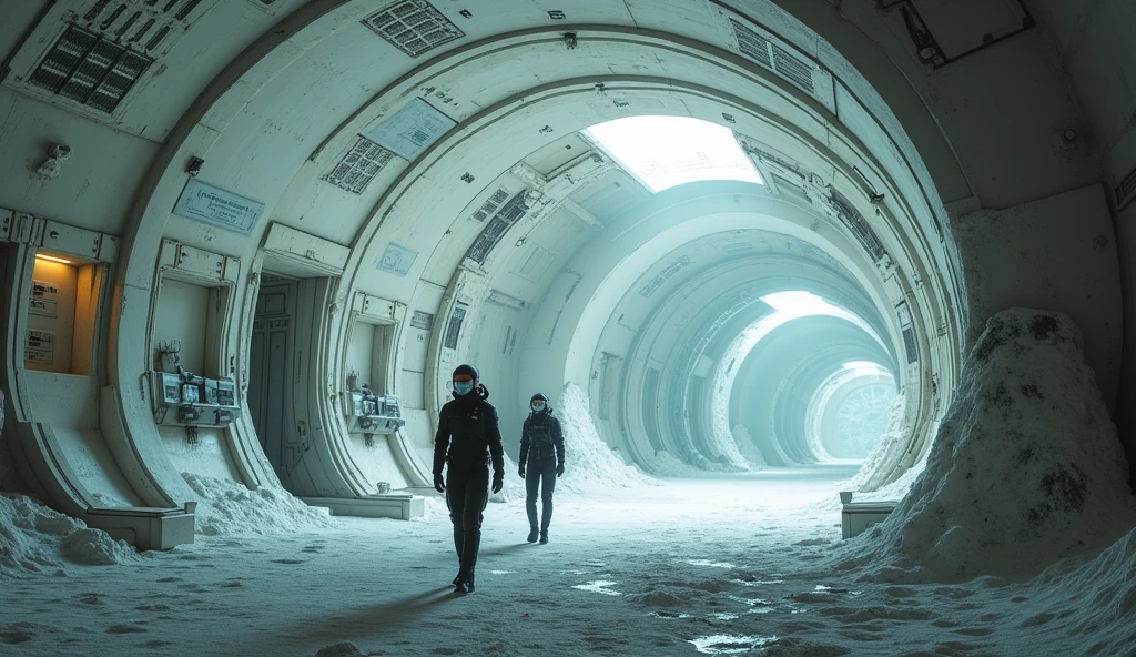 An underground vault on the moon 