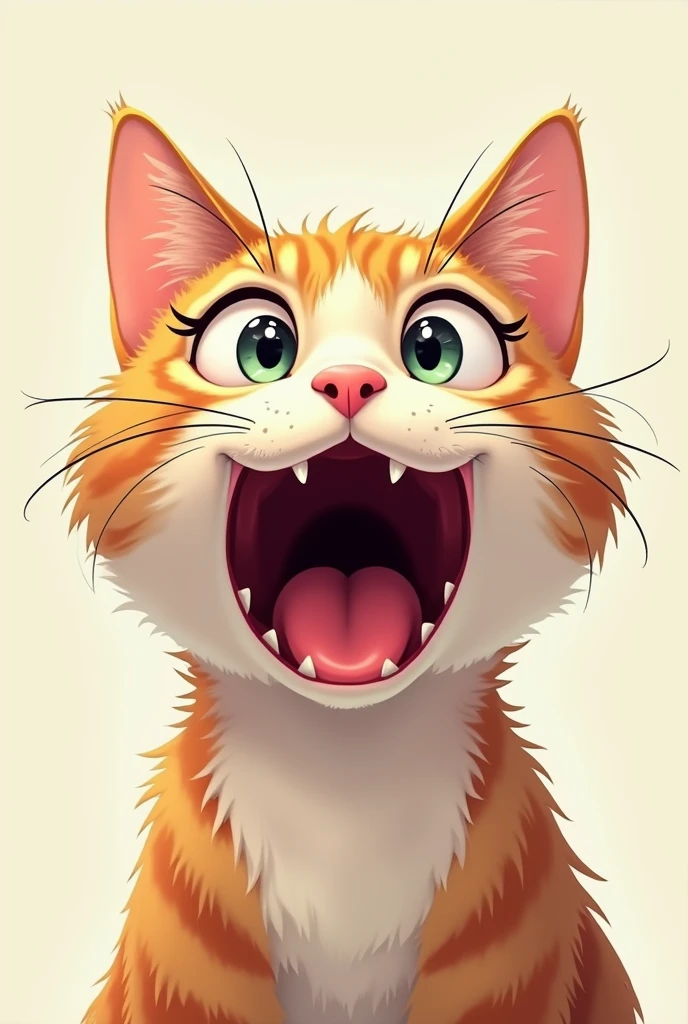 Cat with open mouth meme
