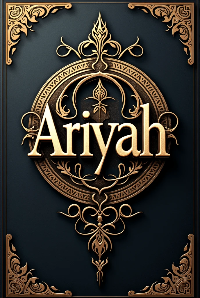 make a complex logo of word "Ariyah"
