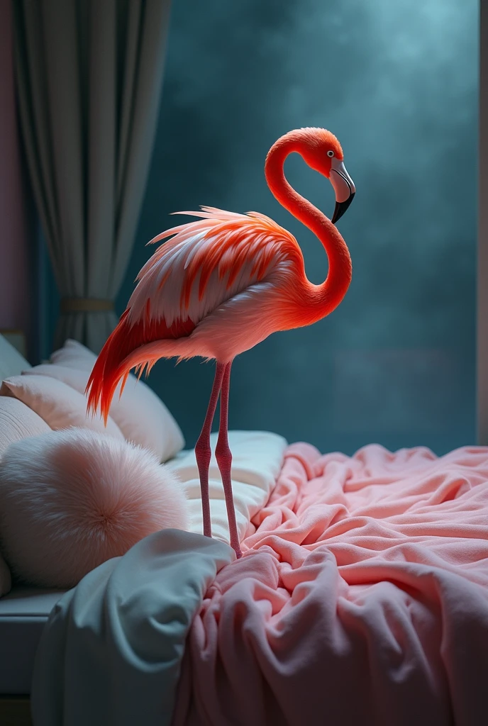 flamingo,bed,
