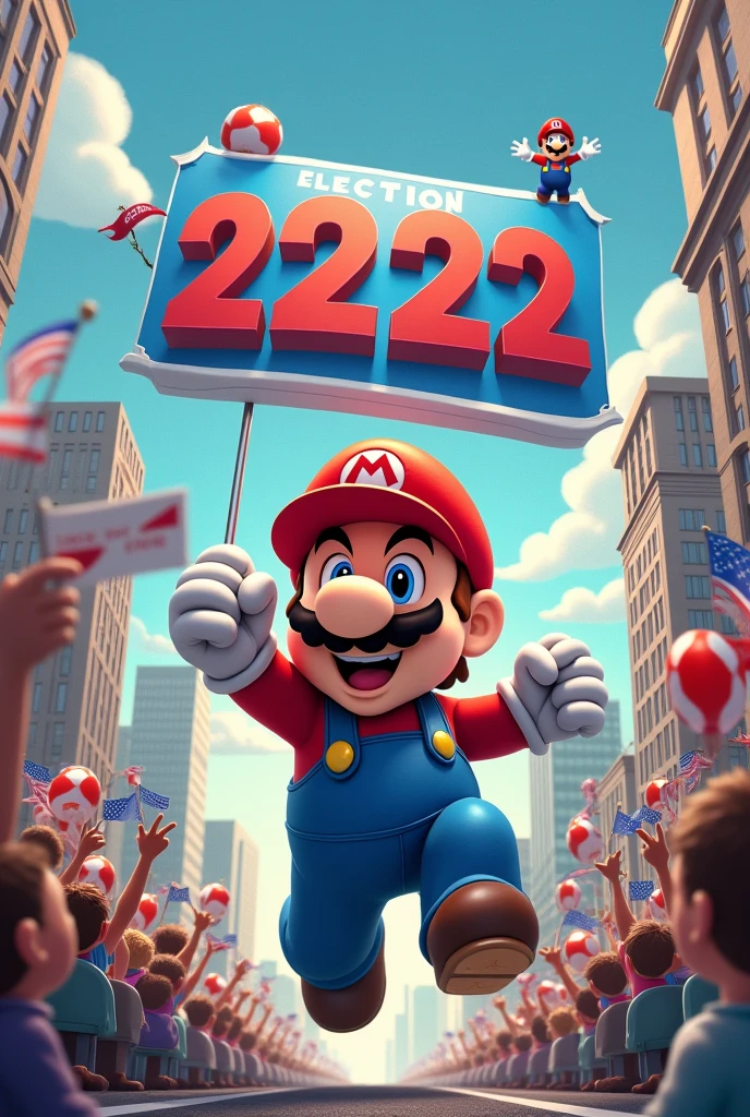 mario bross in the mayoral election number 22222