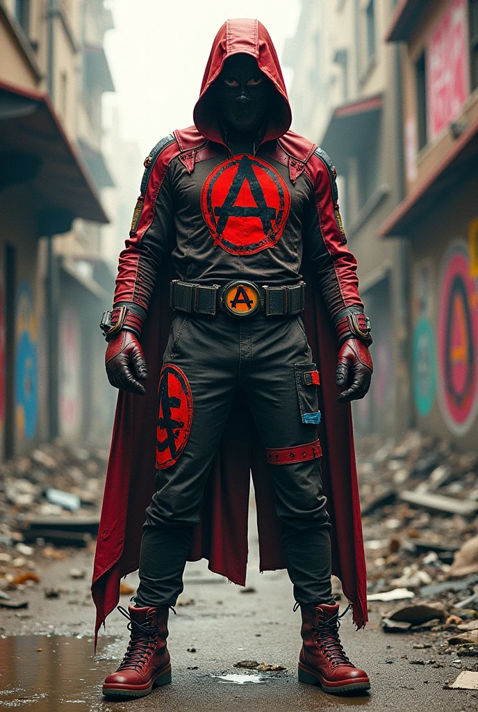 Anarchy super hero uniform masked