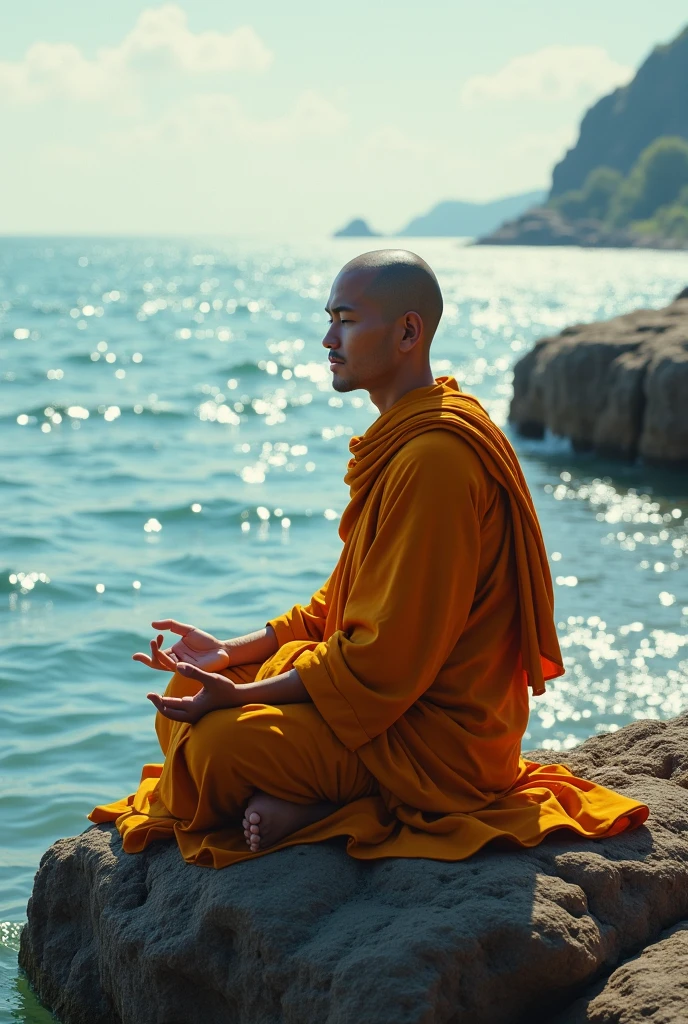 Phra Apaimanee sit by the sea
