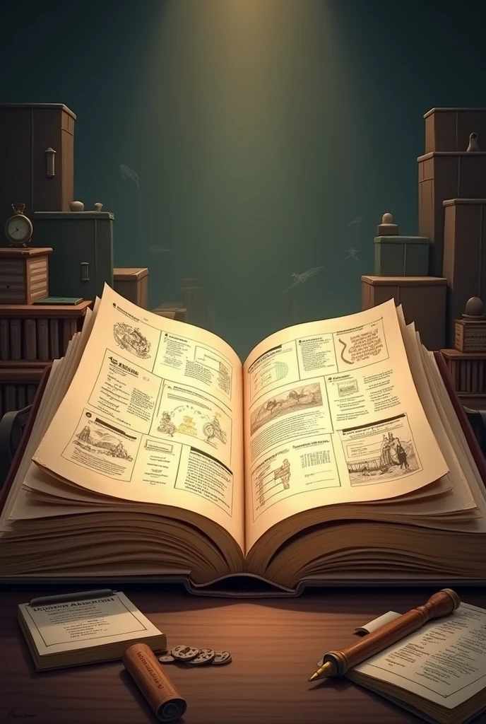 an open book that shows us how accounting has evolved