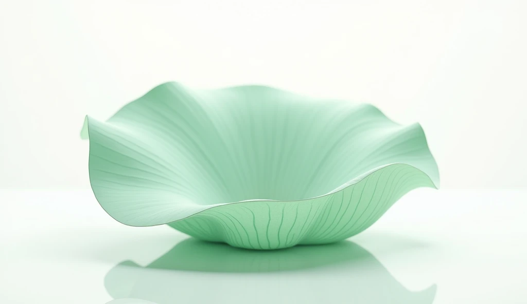 scenery,background,Scenes,Main KV; 一片Huge lotus leaf, ((Huge lotus leaf))Light Emerald Style, East minimalism, Understated elegance, HD Mode, in the style of elegant clothing, light green, Realistic yet ethereal, Simple design, East, bizarre shapes, Very detailed, complex,best quality, Extremely detailed, masterpiece, Hiring, 8K,(Reality),transparent,Fine-brush Painting,Color ink style;Low saturation。Large area of white space。Minimalist style;There is only one lotus leaf in the picture;(masterpiece1.2),(best quality:1.2),high resolution,Extremely detailed 8k wallpaper,very clear,Practical,Complete、round、Huge lotus leaf片,Fine-brush Painting,Color ink style;Low saturation。Large area of white space。Minimalist style;There are only lotus leaves in the picture。