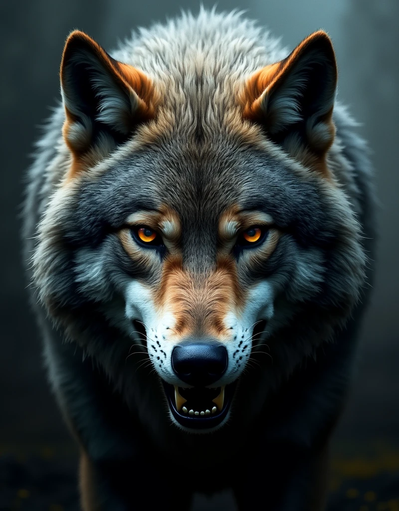 Wolf face