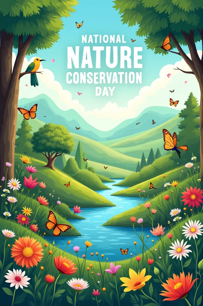 poster about national nature conservation day