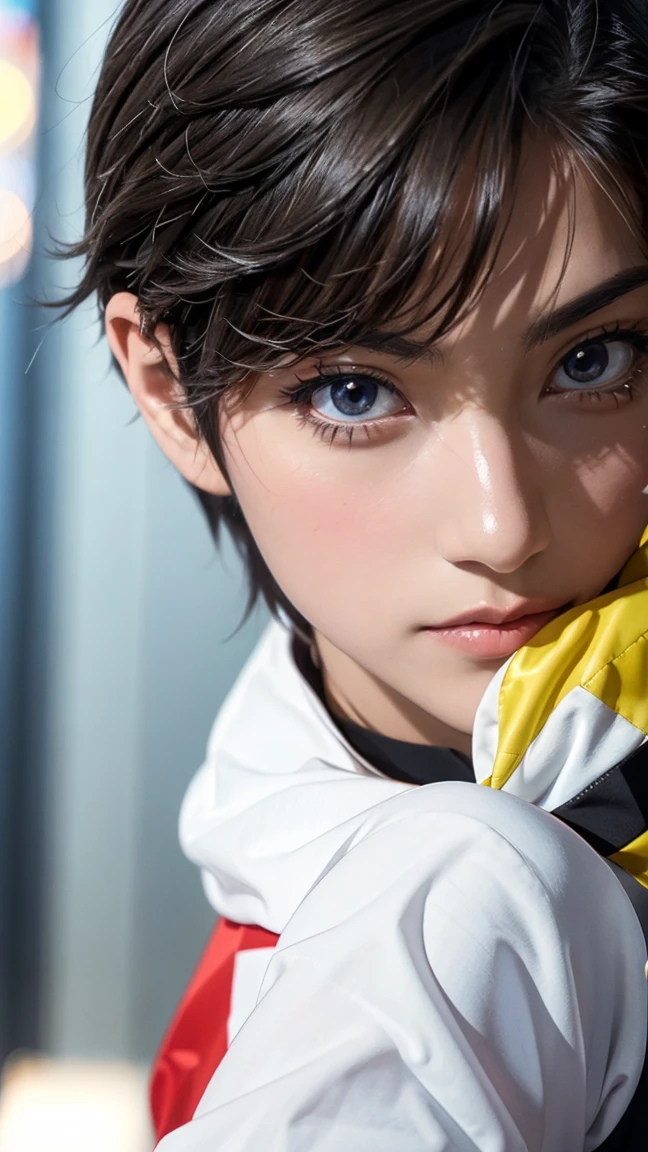 solve,Sharp focus、(Very detailedな,Very detailed)、(Photorealistic artwork:1.37)、(Very detailed CG unity 8k wallpaper)、(((Vibrant colors,Vivid Themes)))、(Complex)、(masterpiece)、(Highest quality)、Artistic photography、(photo shoot：sldr)、(Complex background)、perfectly rendered face、Perfect facial details、Realistic Face、((Complex detail)),(((realism))),フォトrealism ]!!!、Smooth anime CG art、アニメrealism、3D Anime Real(masterpiece、Premium Quality:1.2)、Pictures of boys、Beautiful Boy、金髪The Boy of、Medium short hair、耳を覆っている短い髪The Boy of、Japan Boy、cute、The Boy of、Slim Boy、細身The Boy of、Neutral boy、Femboy、Feminine boy, Soft Body Line、細身The Boy of、shiny and smooth skin、((Flat Chest 1.5))、A boy who resembles Yoshino Hokuto、観客を観察する裸The Boy of、Beautiful ass、Full Photo