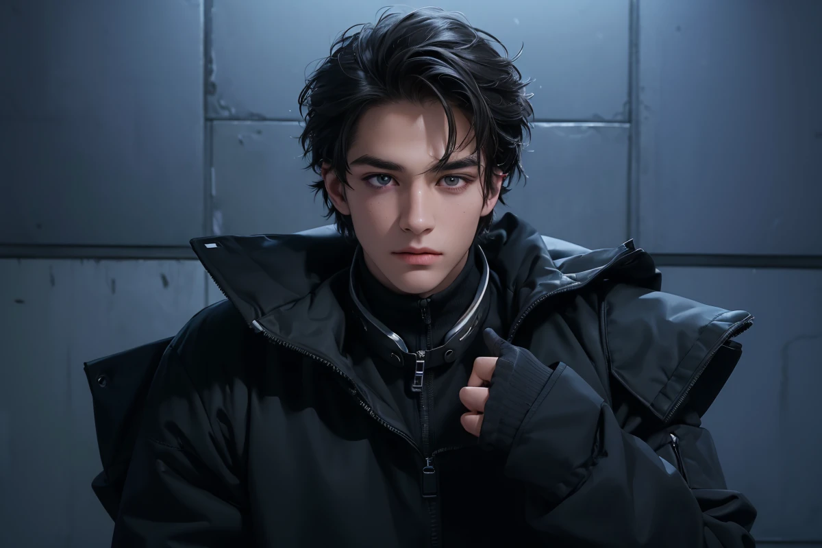 ((BEST Quality, 8k, Work: 1.3)), upper body,, Sharp focus: 1.2, man with perfect figure, highly detailed facial and skin texture, Detailed eyes, double eyelids, interior view, short hair,