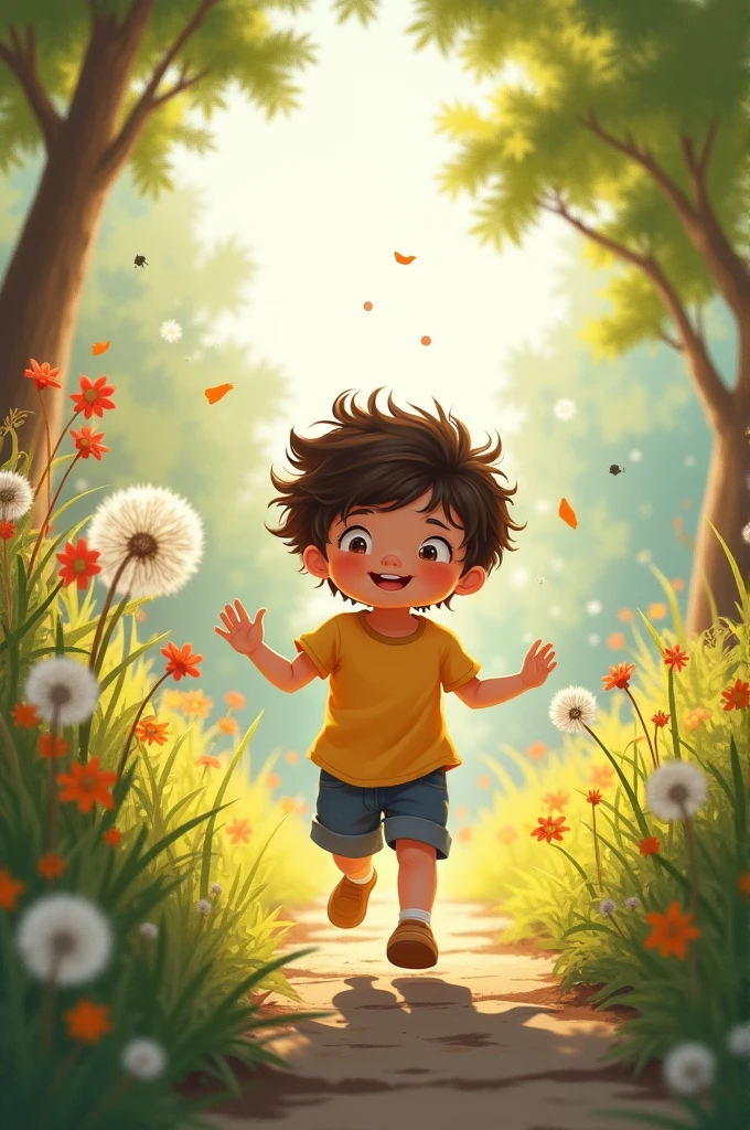 Kid playing without face picture